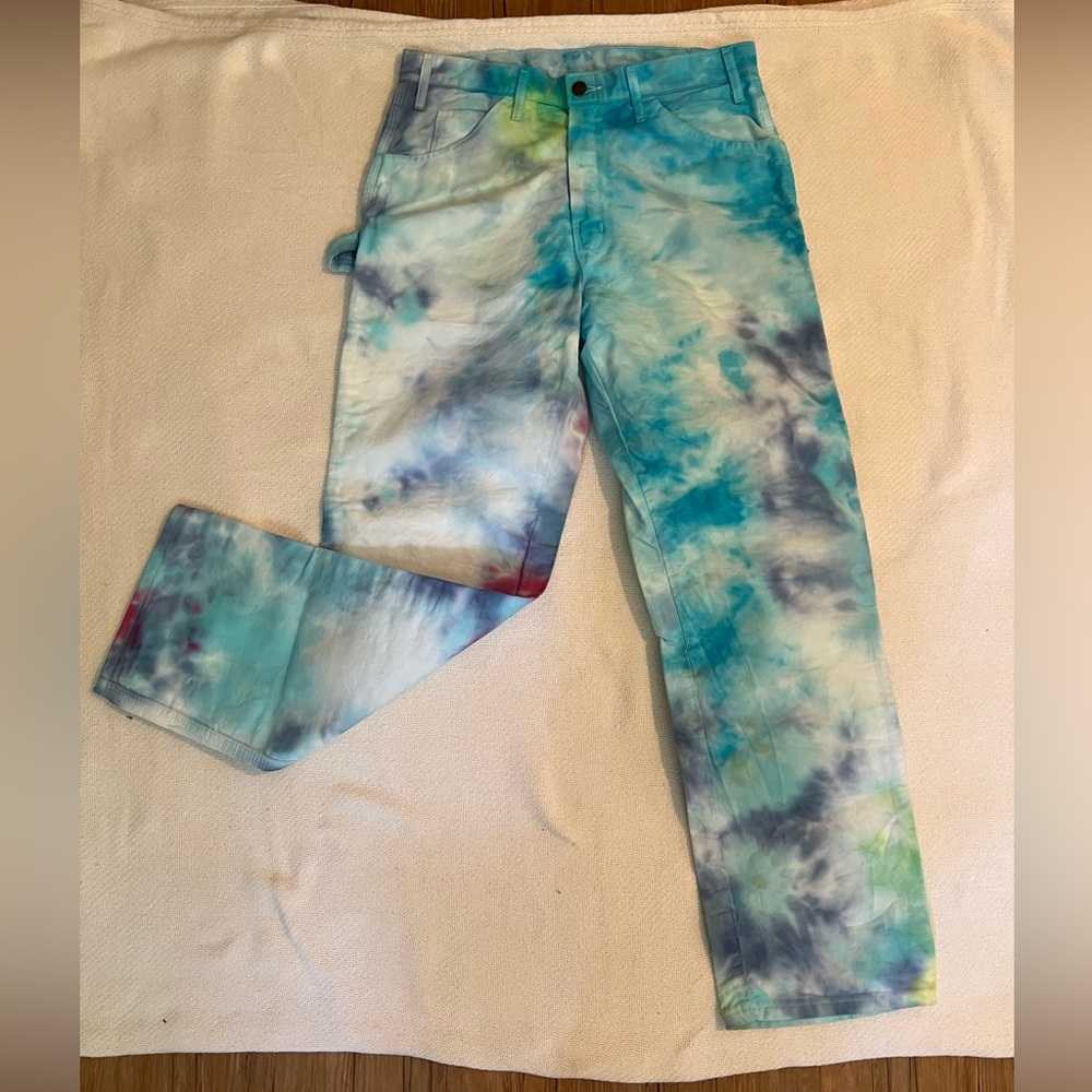 Tie Dye Dickies Carpenter Pants